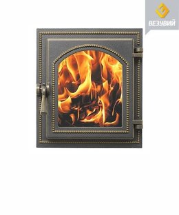 Дверка каминная Везувий 220 (бронза)